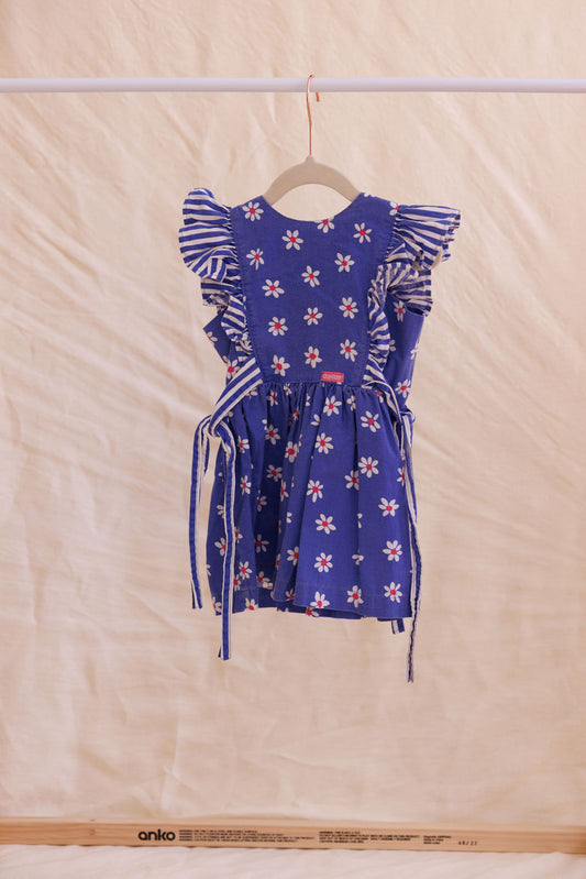 Vintage oshkosh blue frill dress size 2