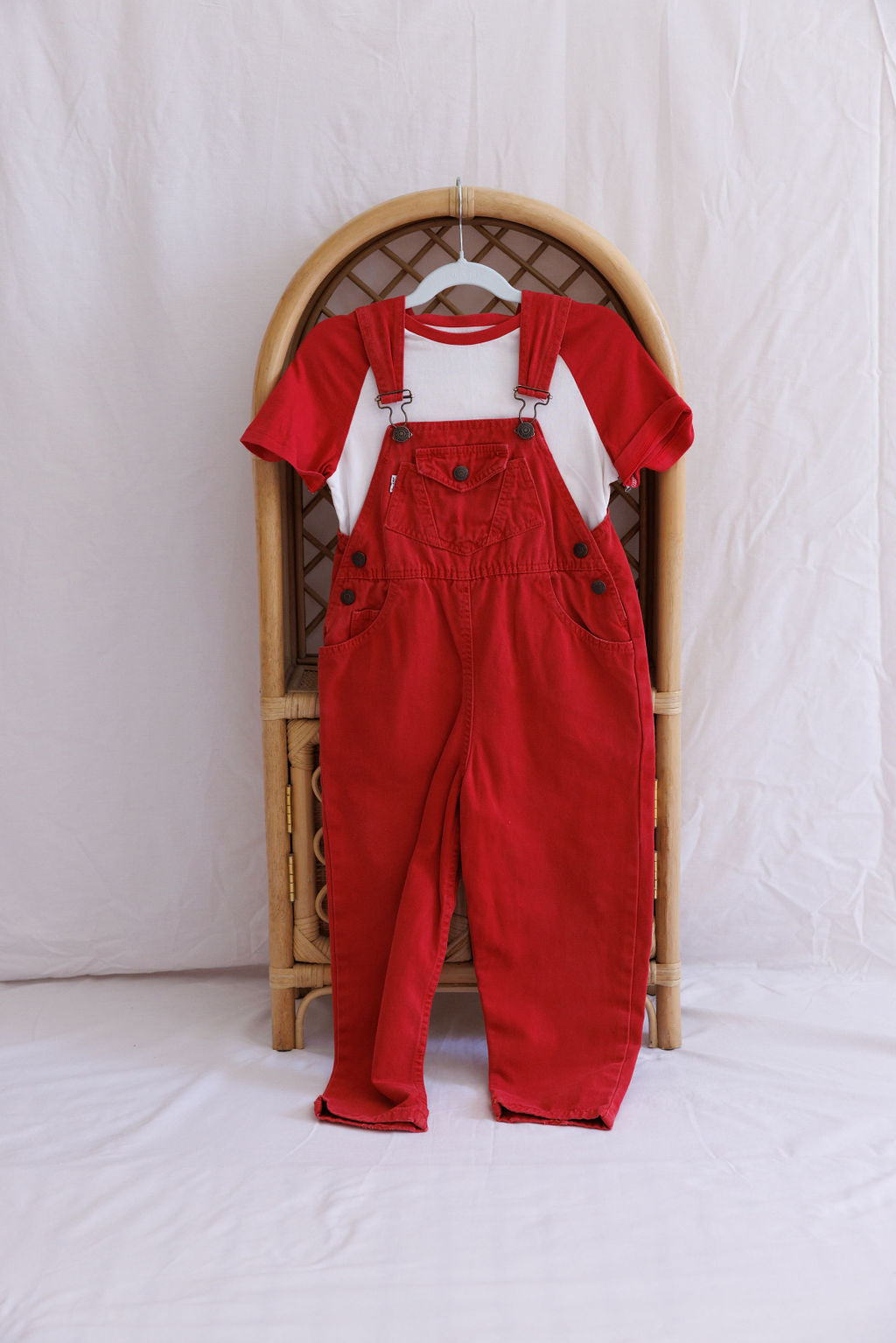 Levis Red Overalls 4Y