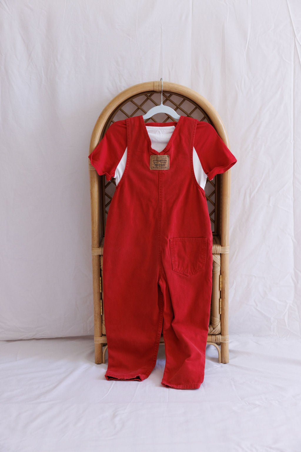 Levis Red Overalls 4Y