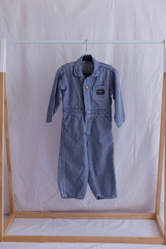 Oshkosh denim engineer stripe boiler 24m